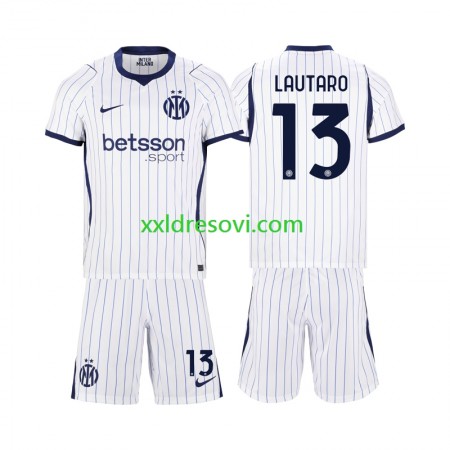 Inter Milan Lautaro Martinez 13 Gostujući Dječji Nogometni Dres 2026-2027 Inter Milan Lautaro Martinez 13 Gostujući Dječji Nogometni Dres 2026-2027